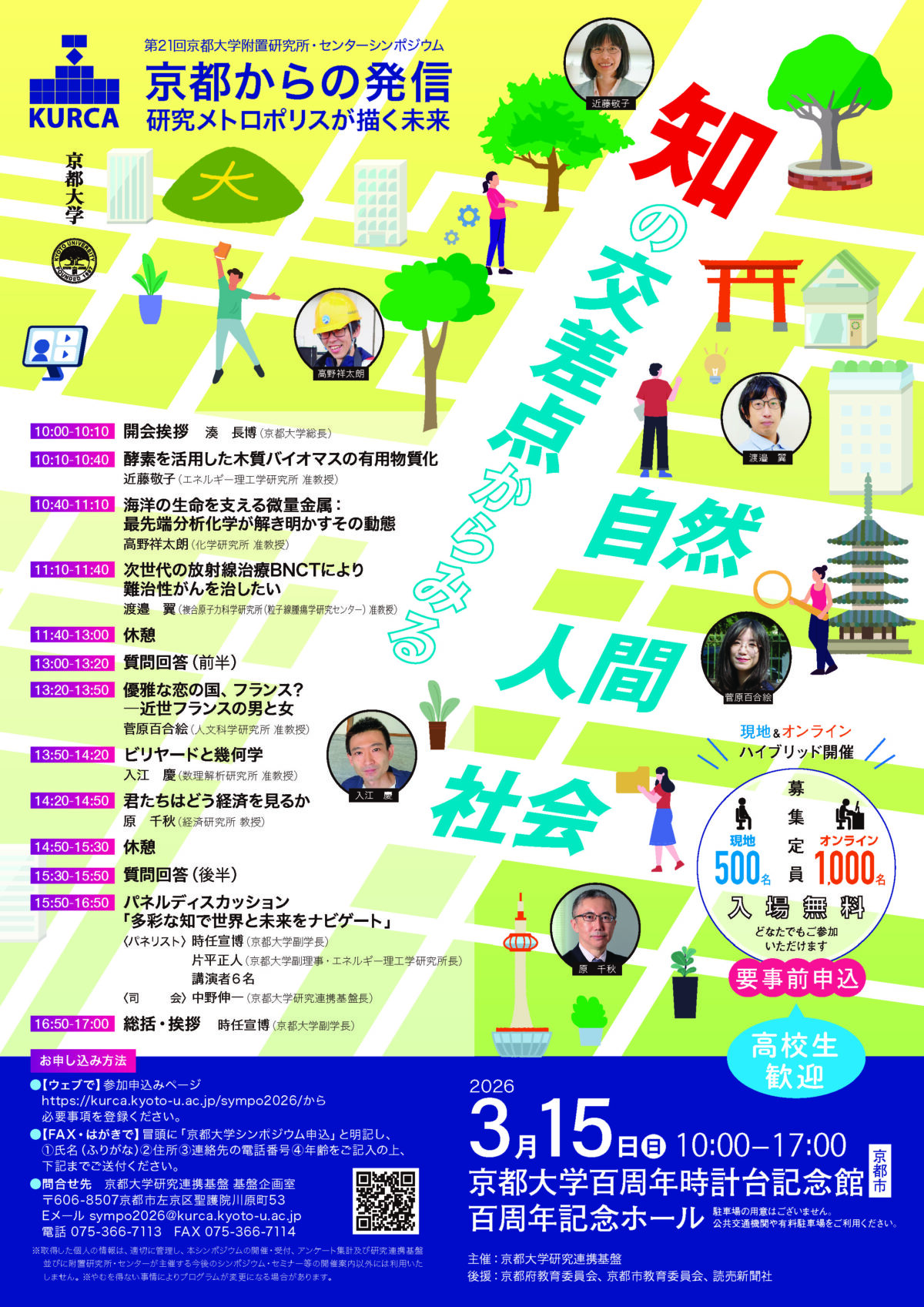 京都大学附置研究所･センターシンポジウム（第21回）3月15日開催